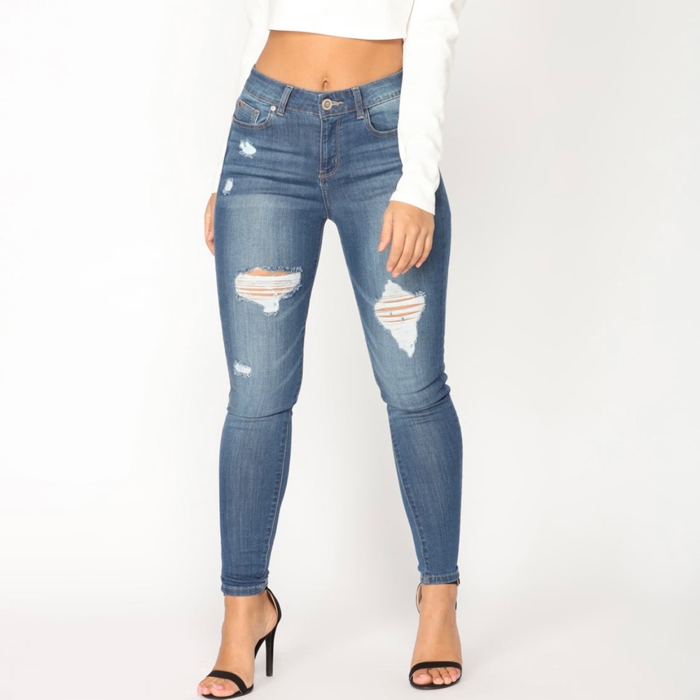 On Fleek High Rise Skinny Jeans